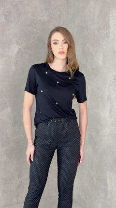 T-shirt com Aplicação Strass - loja online