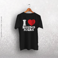 CAMISETA I LOVE BRUNO MARS na internet