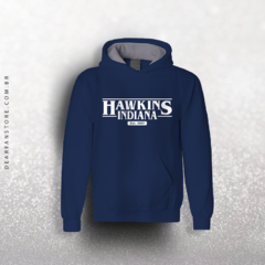 MOLETOM STRANGER THINGS - HAWKINS INDIANA - loja online