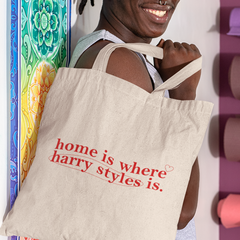 ECOBAG HOME IS WHERE HARRY STYLES IS.