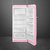 Refrigerador Smeg Anos 50 Frost Free 1 Porta 270 Litros Rosa 220V - FAB28RPK5