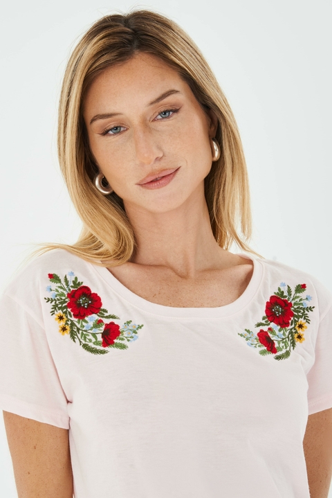 Remeras bordadas mujer por mayor hotsell