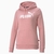 BLUSA PUMA ESSENTIALS LOGO HOODIE FEMININO ROSE, 586788 80