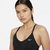 TOP NIKE INDY BRA V-NECK FEMININO BLACK/BLACK/WHITE