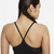 TOP NIKE INDY BRA V-NECK FEMININO BLACK/BLACK/WHITE