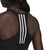 Top Adidas 3-Stripes Padded Sports Crop Feminino Black/White GS8774,GS8774