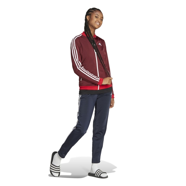 AGASALHO ADIDAS ESSENTIALS 3 STRIPES FEMININO BORDO HR4911