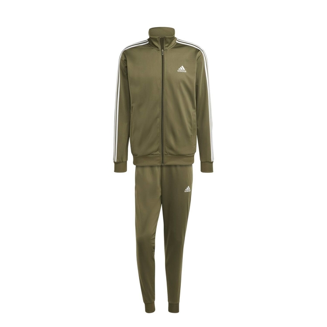 AGASALHO ADIDAS ESSENTIAL 3 STRIPES MASCULINO VERDE ECS77 IC6755