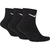 Meia Nike Everyday Cush Ankle 3Pr Unissex Black/White SX7667-010