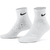 Meia Nike Everyday Cush Ankle 3Pr Unissex White/Black SX7667-100,SX7667-100