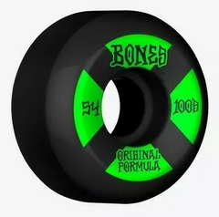 Ruedas De Skate Bones 100 54 Mm Black Og Formula V5