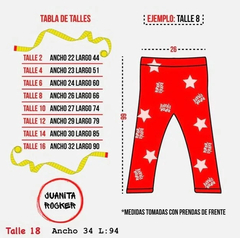 Leggins BÁSICA ALGODON Gris Talle 12 - Juanita Rocker