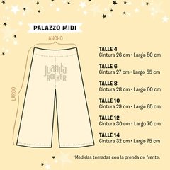 Palazzo midi Damero talle 4 - comprar online