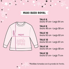 Maxi Buzo Royal Violeta talle 12 - tienda online