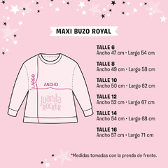 Maxi Buzo Royal Violeta talle 10 - tienda online