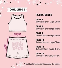 Conjunto falda bik y top sammy talle 4 en internet