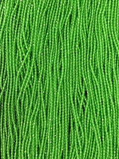 Cristalzinho Facetado Verde 2mm / Fio