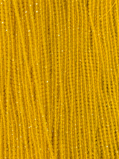 Cristalzinho Facetado Amarelo 2mm / Fio
