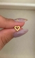 Miniatura Corazón acero dorado (unidad)