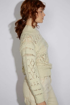 Sweater Manteca Calado / Ver - tienda online
