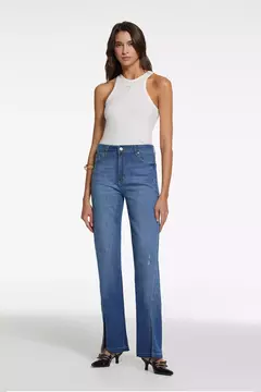 Pantalon Katy Front Split New Blue / Tucci