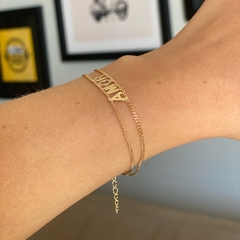 PULSEIRA MANTRA AMOR BANHADA A OURO na internet