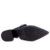 Slingback Usaflex Preto Salto Bloco Couro Detalhe Fivela