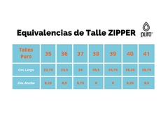 Zapatilla Zipper Bayo en internet
