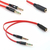 CABLE ADAPTADOR AUXILIAR HEMBRA A 2 AUXILIARES MACHOS