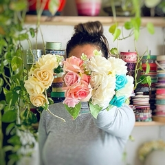 vincha tocado de flores MADISON - comprar online