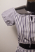 Vestido cinza listrado (40) - comprar online