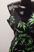 Macacão preto e verde folhagens (40) - comprar online