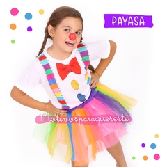 Disfraz infantil PAYASA con nariz - comprar online