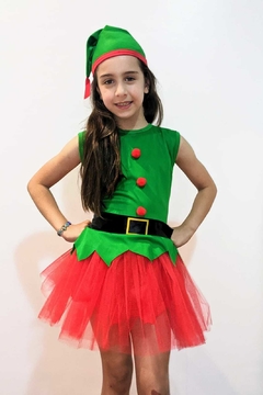 Edición Navidad! Disfraz duenda con tutú y cinto - comprar online