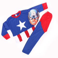 Disfraz Infantil Capitán América Con Máscara - Motivosparaquererte
