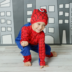 Disfraz Infantil Spiderman Con Capucha
