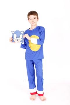 Disfraz infantil con capucha de Sonic the Hedgehog