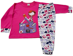 Pijama algodón nena dos piezas - comprar online