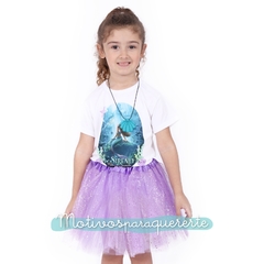 Remera modal estampada manga corta niña - Motivosparaquererte