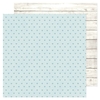 American Crafts - Coleção Hello Little Boy - Papel para Scrapbook - Blue Hearts 34030003