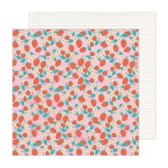 Pebbles - Coleção Cool Girl - Papel para Scrapbook - Berry Cute 34027657