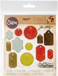 Sizzix - Facas de Corte - Thinlits Die - Tim Holtz - Gift Tags