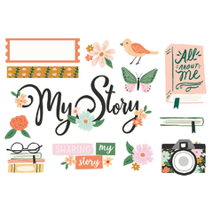 Simple Stories - Coleção My Story - Die cuts grandes - comprar online
