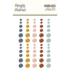 Simple Stories - Coleção Here + There - Enamel dots