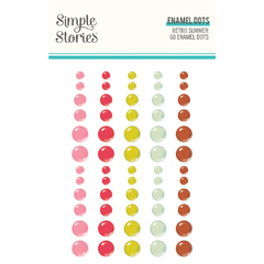 Simple Stories - Coleção Retro Summer - Enamel dots