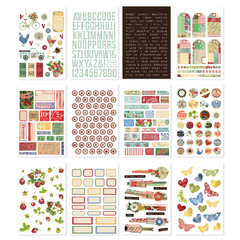 Simple Stories - Coleção Simple Vintage Berry Fields - Bloco de Adesivos - comprar online
