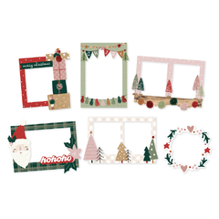 Simple Stories - Coleção Boho Christmas - Frames chipboards - comprar online