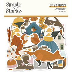 Simple Stories - Coleção Acorn Lane - Die cuts