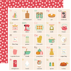Imagem do Simple Stories - Coleção Whats Cookin - Kit 12 Papéis para Scrapbook + Adesivos