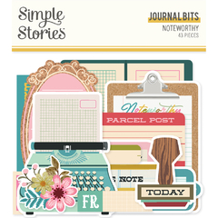 Simple Stories - Coleção Noteworthy - Die cuts Journal
